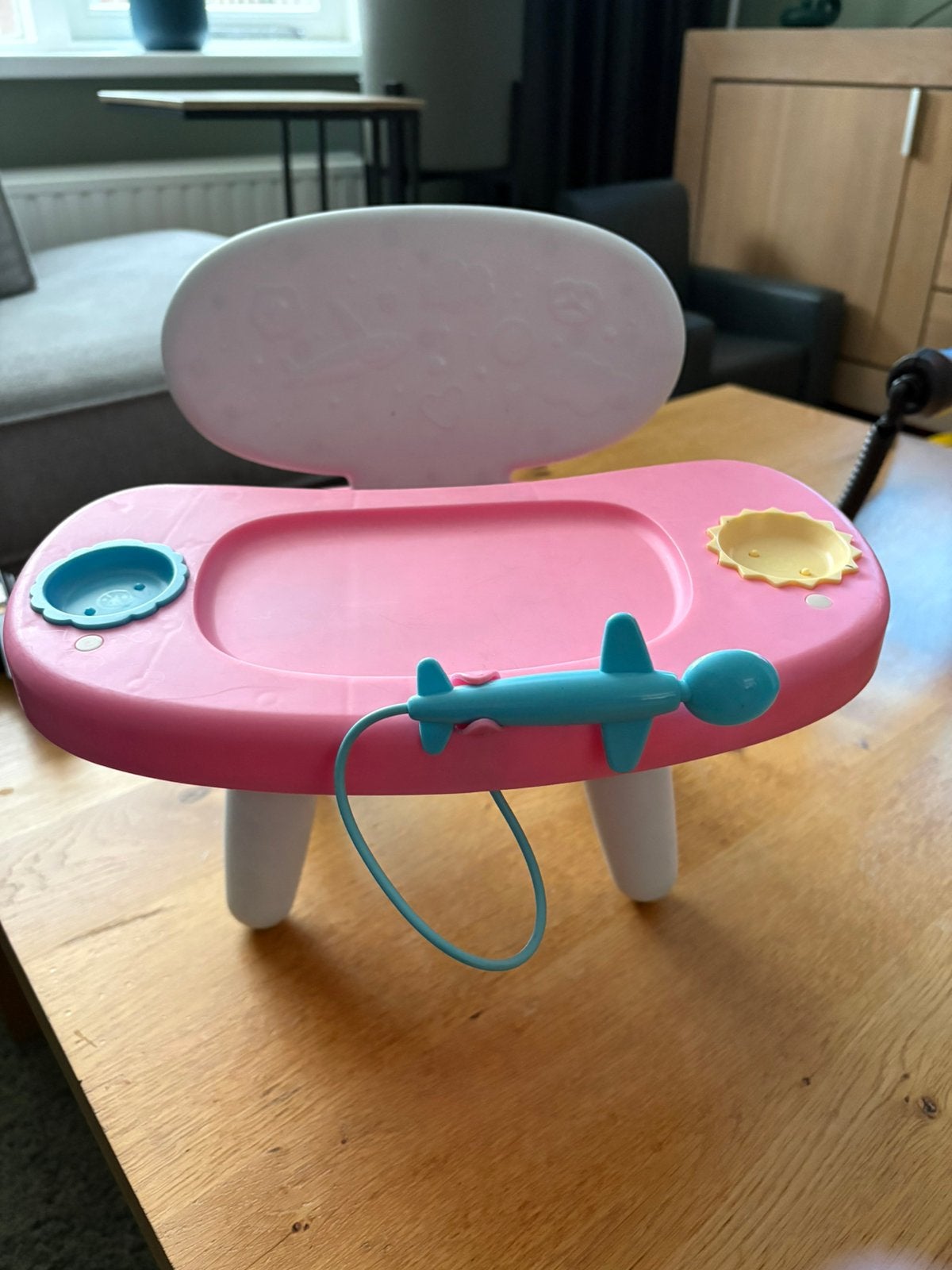 Baby Born kinderstoel met lunch, Kinderen en Baby's, Ophalen, Zo goed als nieuw, Babypop