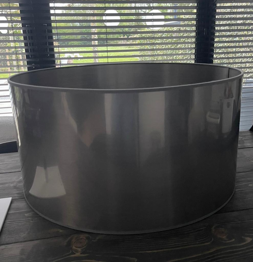 Zgan lampenkap, Ø 60 cm, H 30 cm - Tafel of Hanglamp, Huis en Inrichting, Lampen | Lampenkappen, Ophalen, Overige kleuren, 25 tot 50 cm