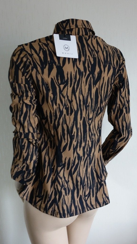 nieuw tijger travelbloesje van MOOIJ, Kleding | Dames, Blouses en Tunieken, Overige kleuren, Verzenden, Nieuw, Maat 36 (S)