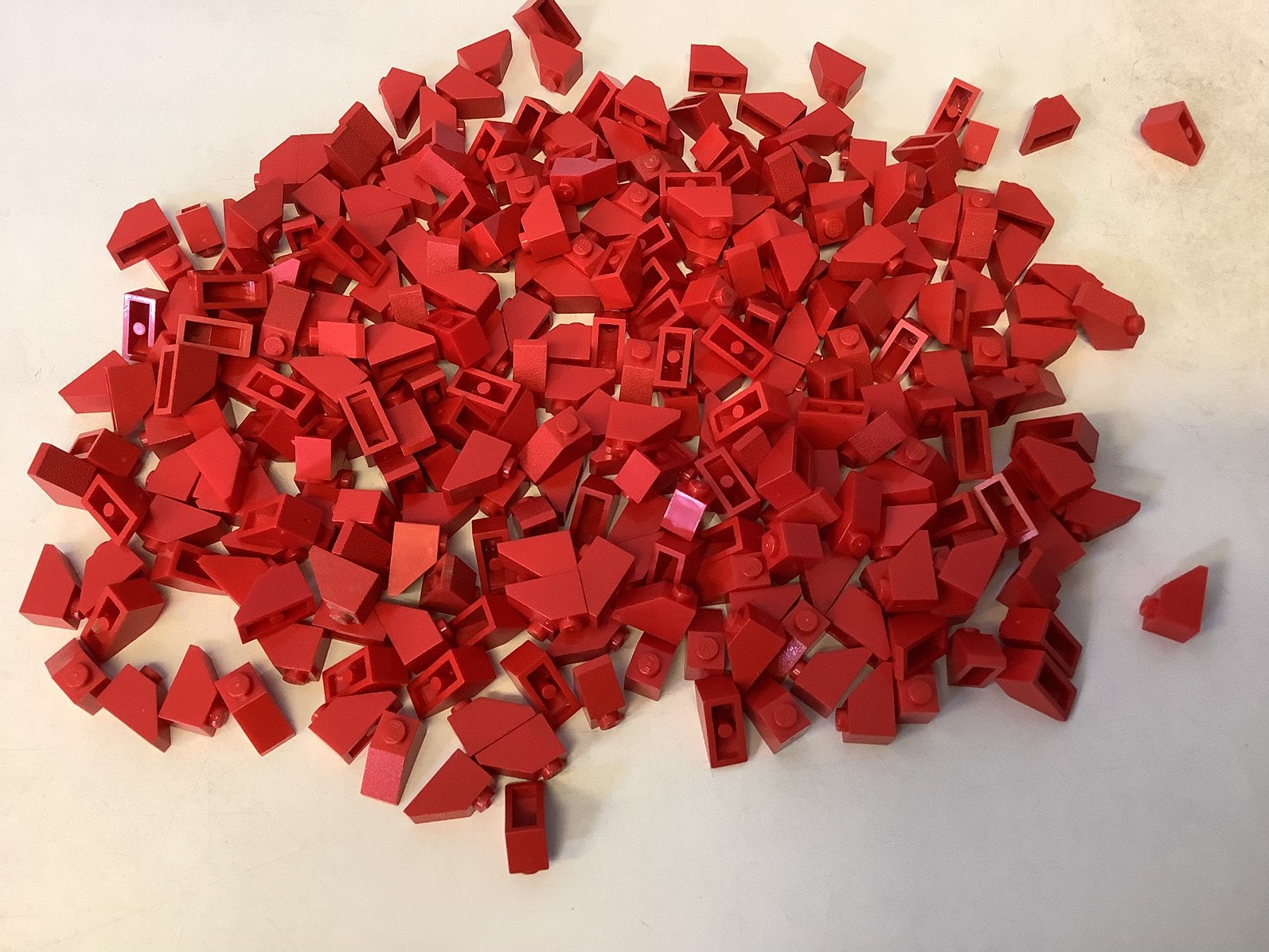 Lego dakpan 45 2x1 rood, Kinderen en Baby's, Speelgoed | Duplo en Lego, Ophalen of Verzenden, Gebruikt, Losse stenen, Lego