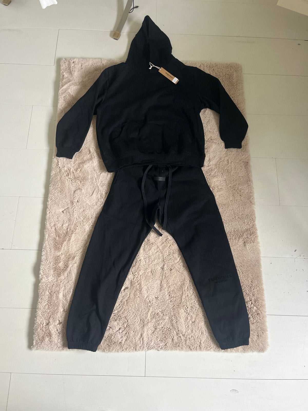Essentials Fear of God trainingspak - Zwart - Maat S, Kleding | Heren, Verzenden, Nieuw, Maat 46 (S) of kleiner, Zwart