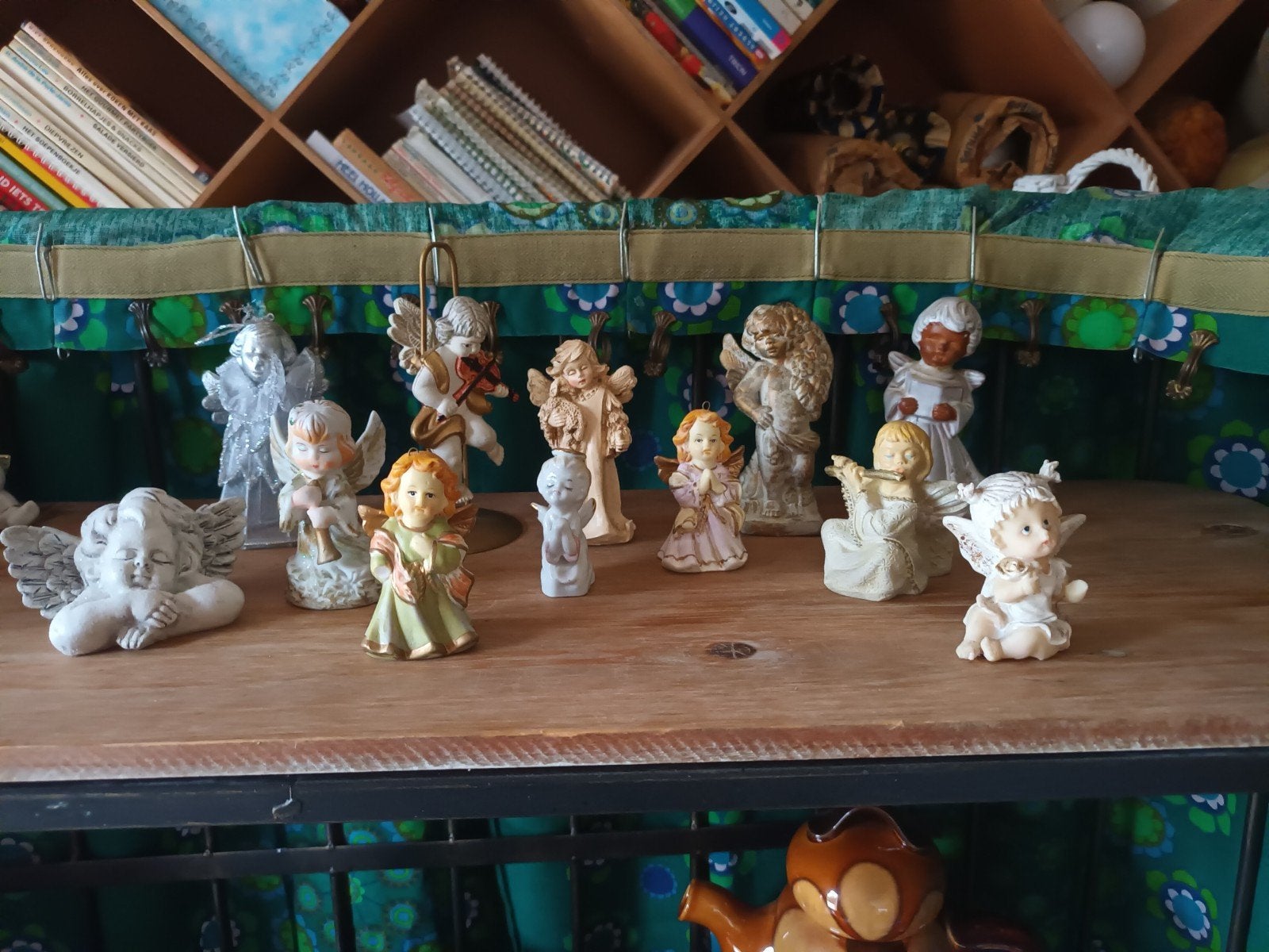 Collectie van 12  Engelen Beeldjes, Ophalen of Verzenden, Gebruikt, Religie