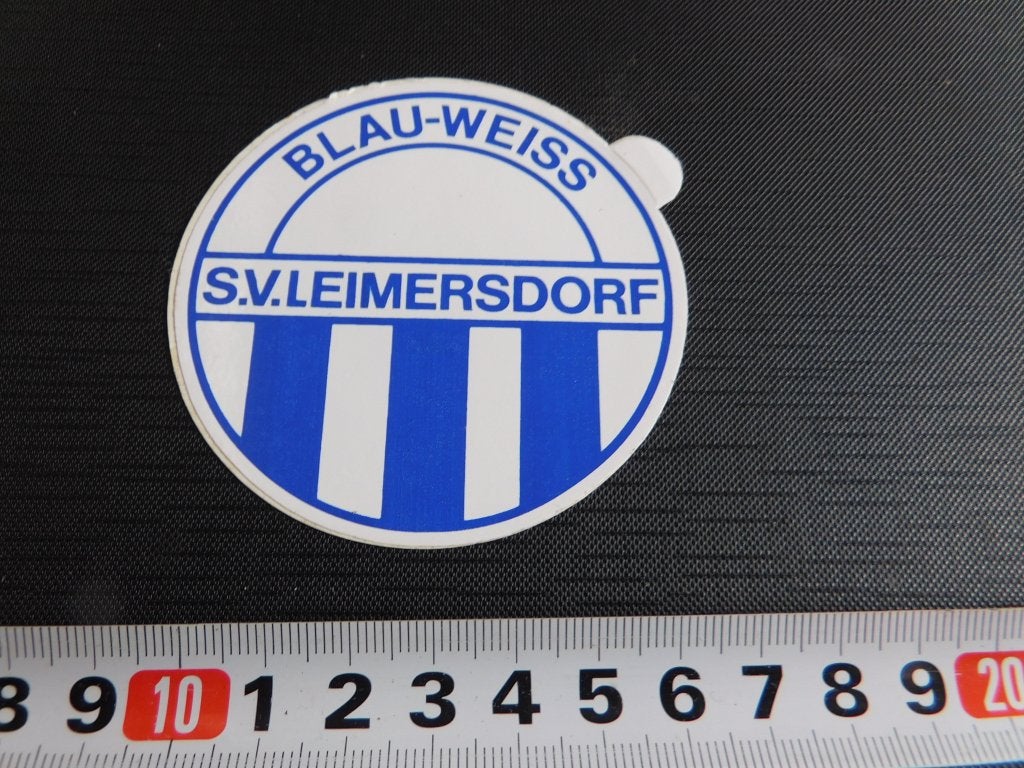 sticker Duitsland BLAU-WEISS  S.V. LEIMERSDORF  Voetbal, Ophalen of Verzenden, Zo goed als nieuw