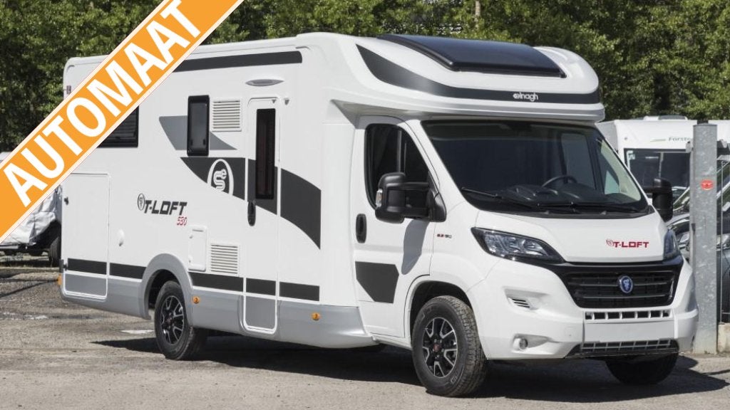 Elnagh T-Loft 530 - Lengtebedden - 2019 - automaat, Caravans en Kamperen, Campers, Ringverwarming, Fiat, Bedrijf, Diesel