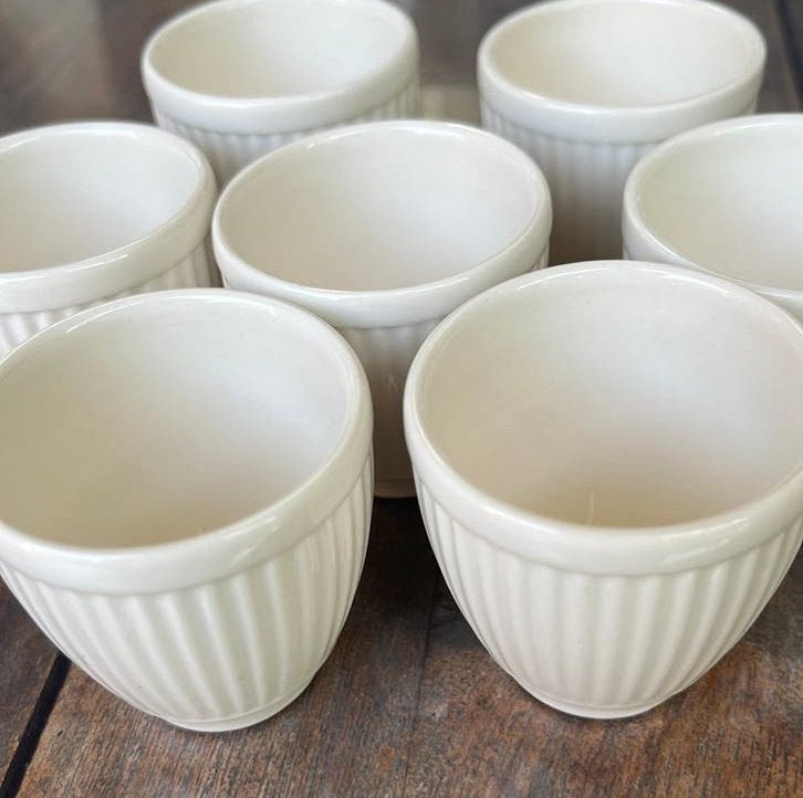 7 eierdopjes Wedgwood zo goed als nieuw, Ophalen of Verzenden, Zo goed als nieuw, Porselein, Overige typen