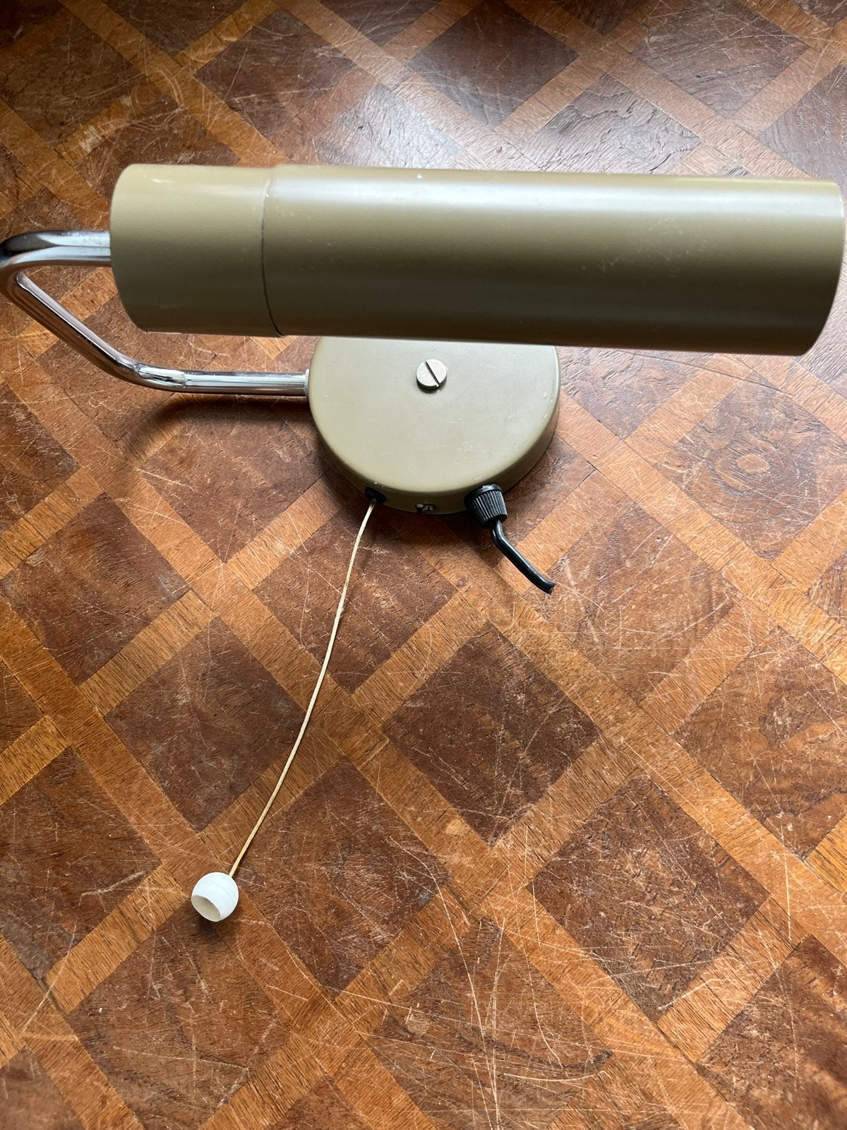 Hala bedlampje/wandlampje, Gebruikt, Bedlamp, Ophalen of Verzenden, Metaal