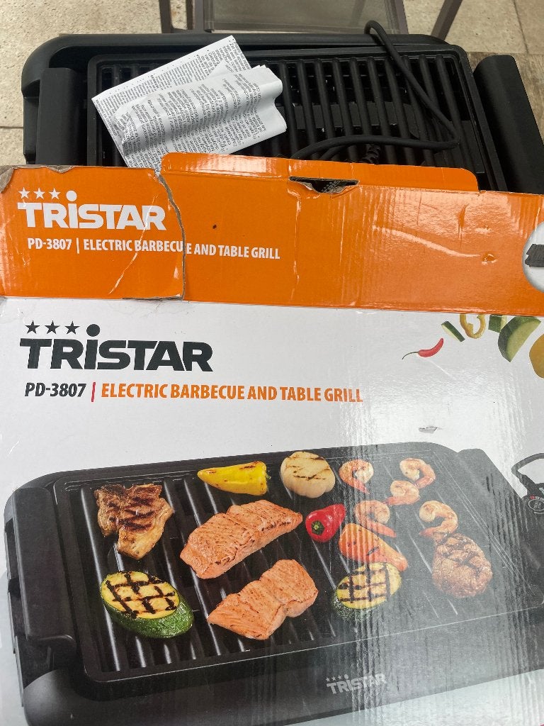 Elektrische tafel BBQ grill, Ophalen of Verzenden, Nieuw, Tristar