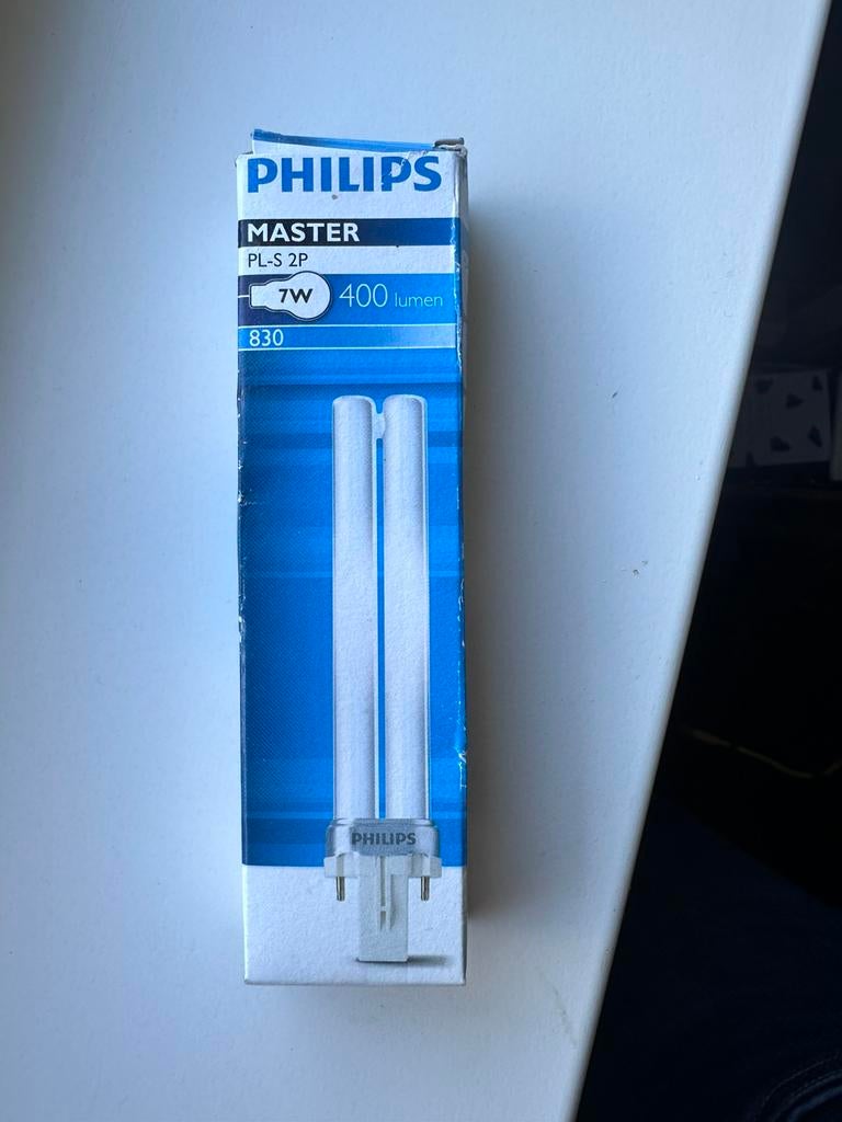 Philips master PL-S2P 7W 400 lumen 830, Huis en Inrichting, Lampen | Losse lampen, Minder dan 30 watt, Overige typen, Nieuw, Overige fittingen