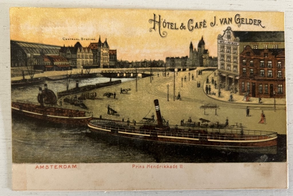 Oude Ansichtkaart  -  Amsterdam - Prins Hendrikkade ll, Ophalen of Verzenden, Voor 1920, Ongelopen, Noord-Holland