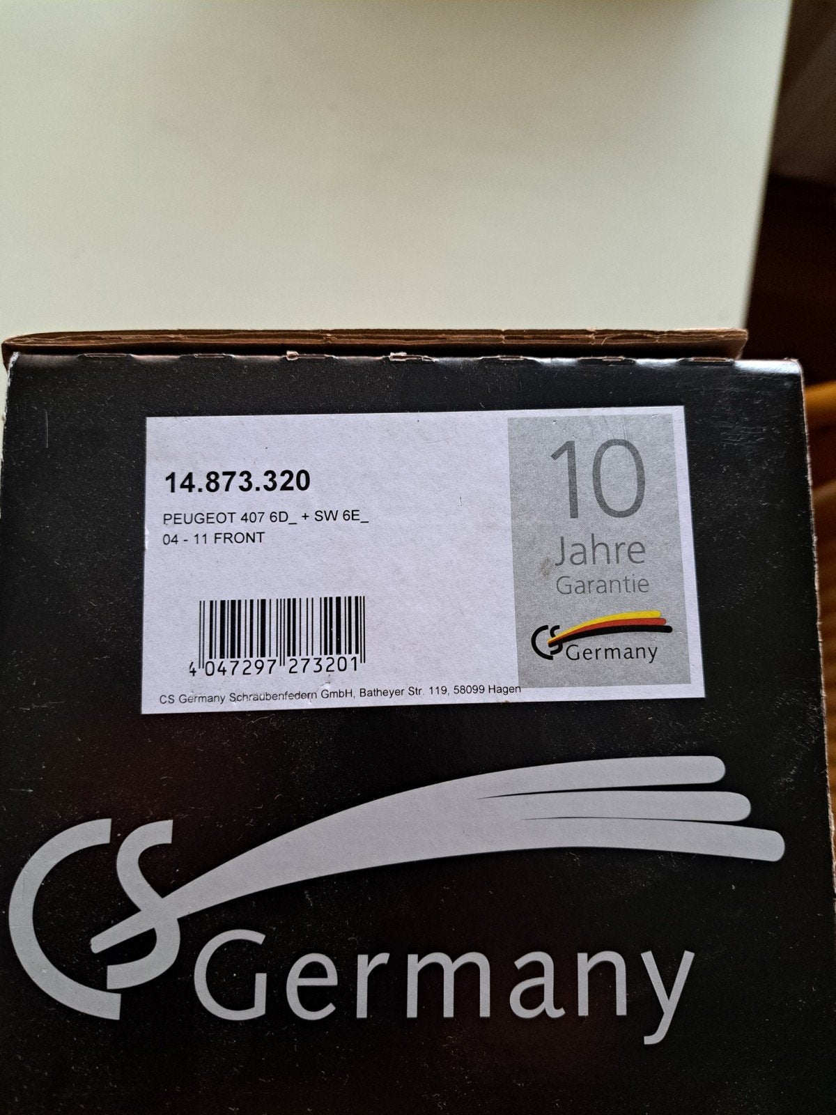 2 x CS Germany Schroefveer voor Peugeot 407 (voorzijde), Ophalen of Verzenden, Nieuw, Peugeot