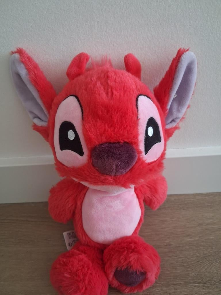 Knuffel Leroy Lilo Stitch rood monster Disney L1370, Ophalen of Verzenden, Zo goed als nieuw, Overige typen