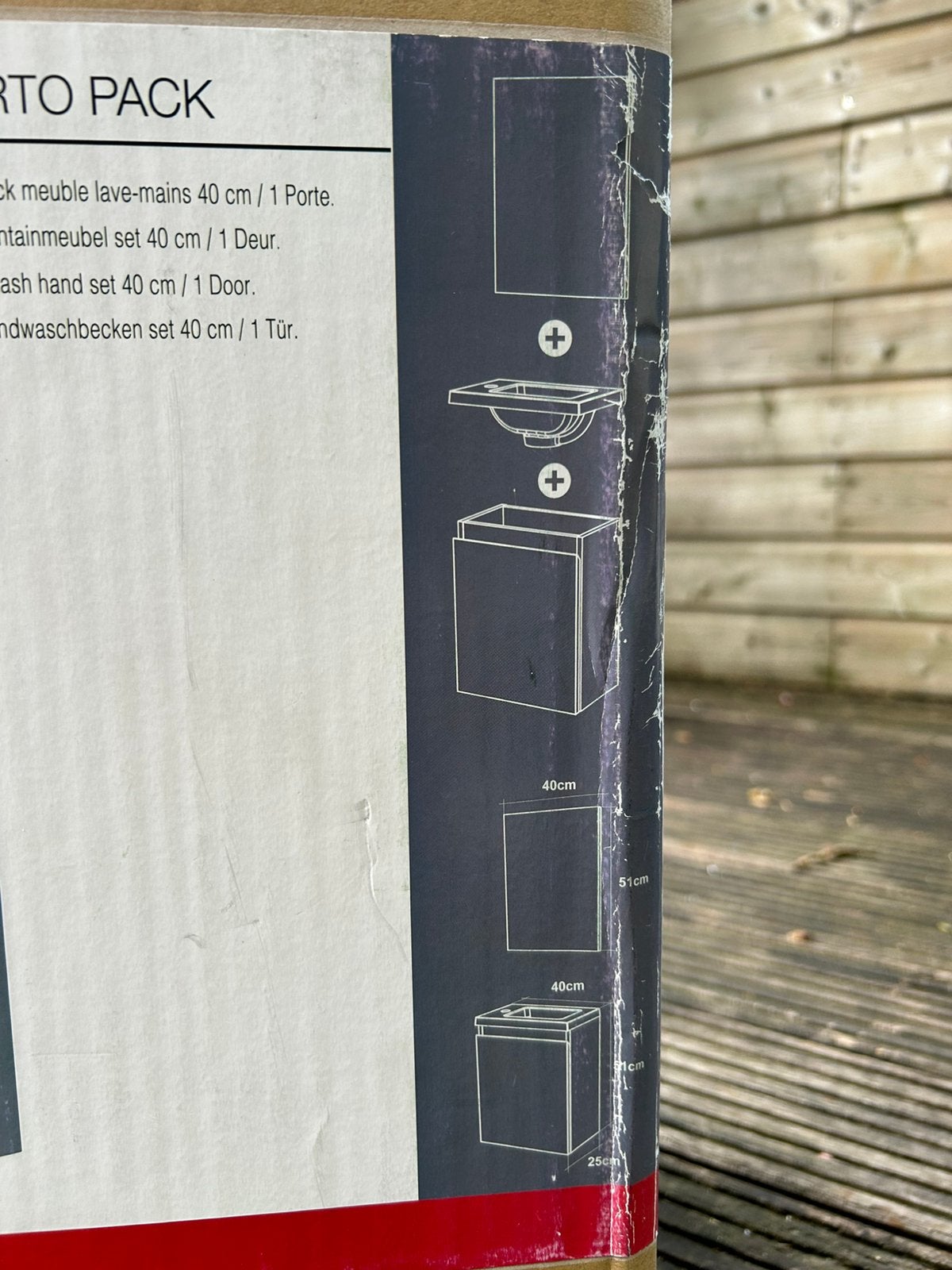 Nieuw in de doos, ongebruikt fonteinmeubel Allibert, Ophalen, Zo goed als nieuw