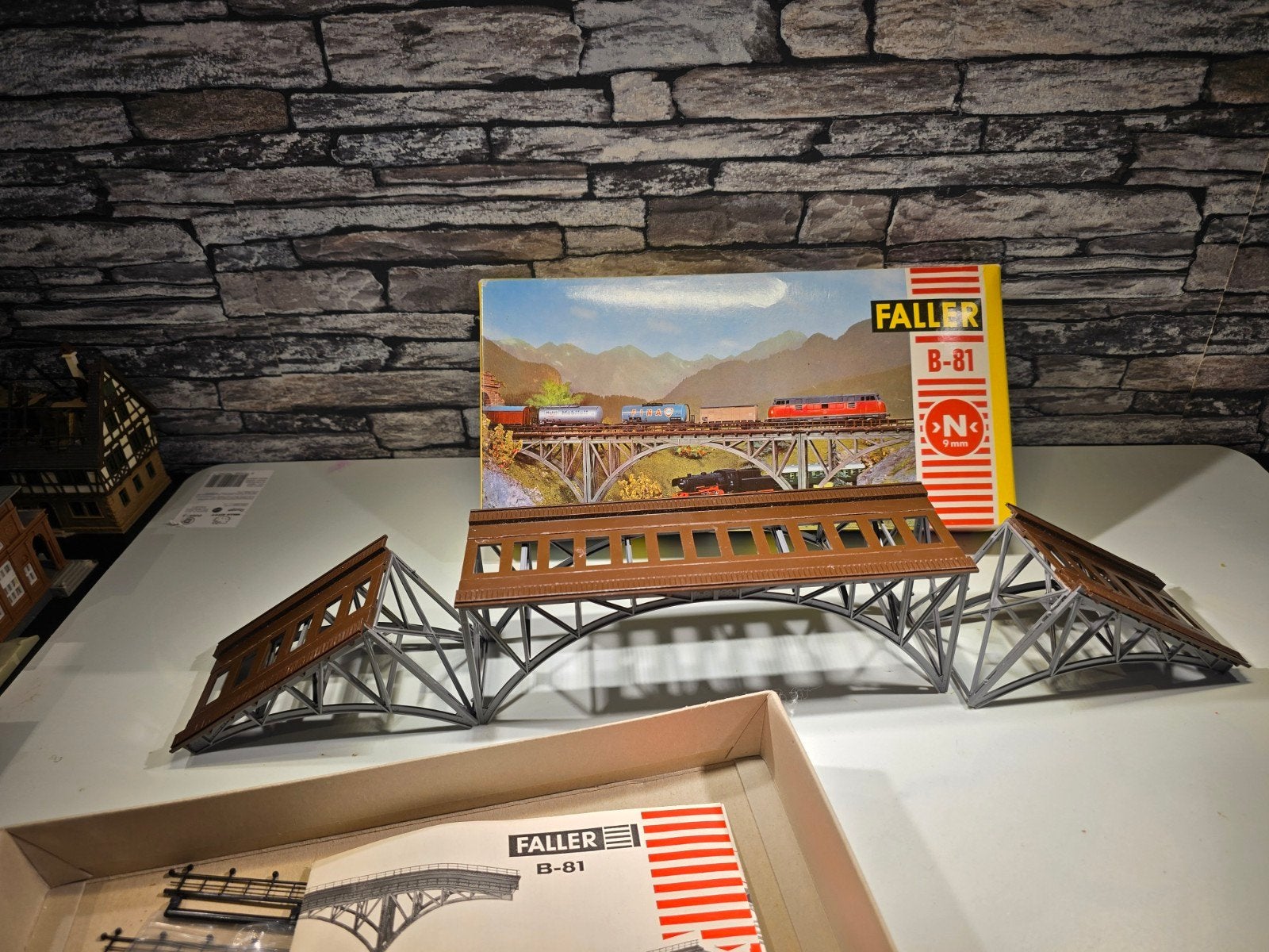 faller boogbrug zgan N spoor trein 1:160, Hobby en Vrije tijd, Modeltreinen | N-Spoor, Ophalen of Verzenden, Zo goed als nieuw