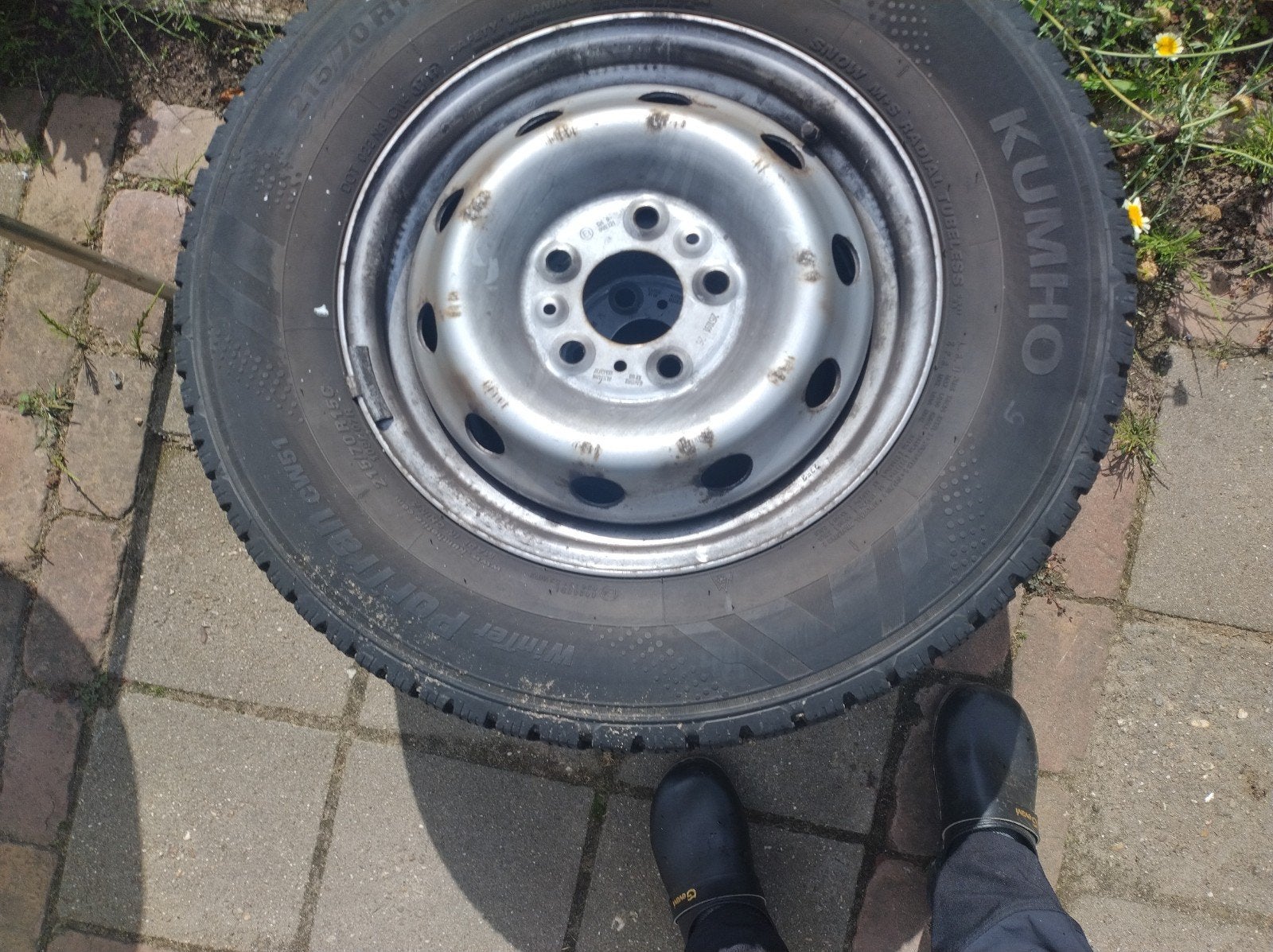 Set stalen velgen met banden voor Fiat Ducato 5x118, 15 inch, Banden en Velgen, Bestelwagen, Gebruikt