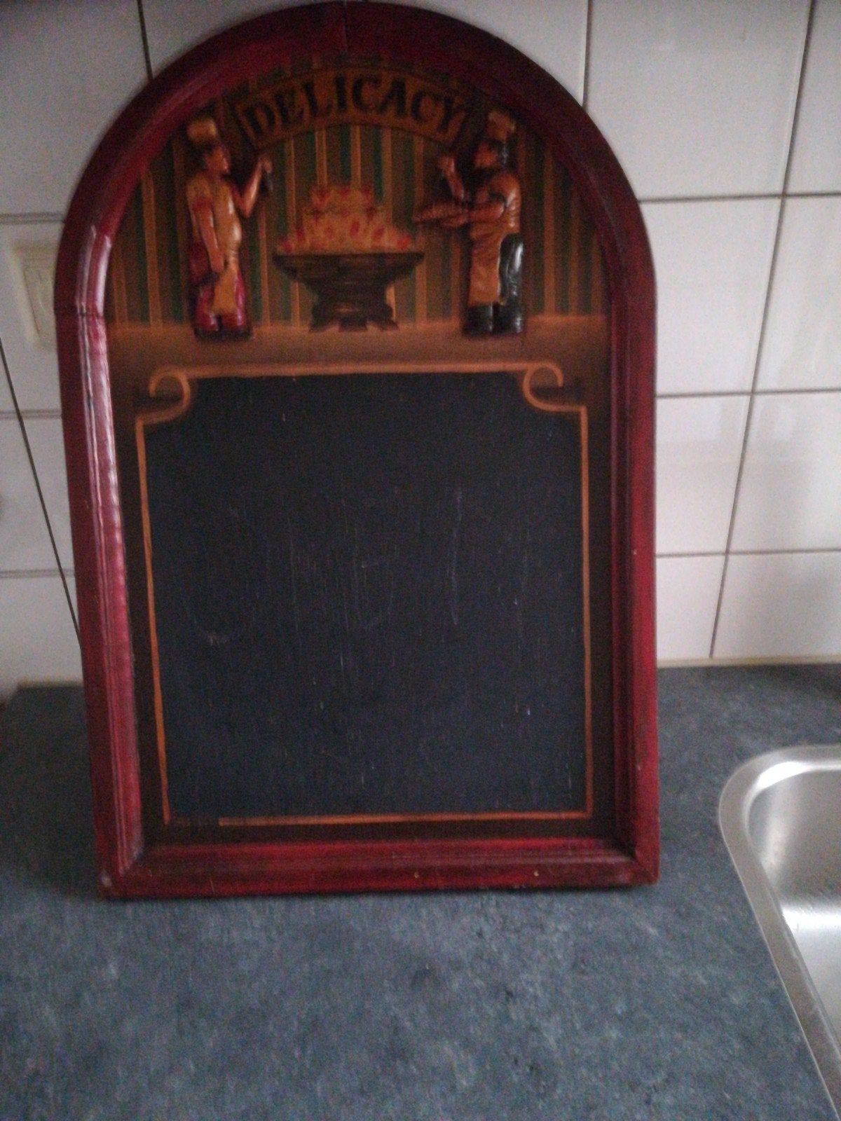 mooi krijt bord, Ophalen, Zo goed als nieuw, Magneetbord