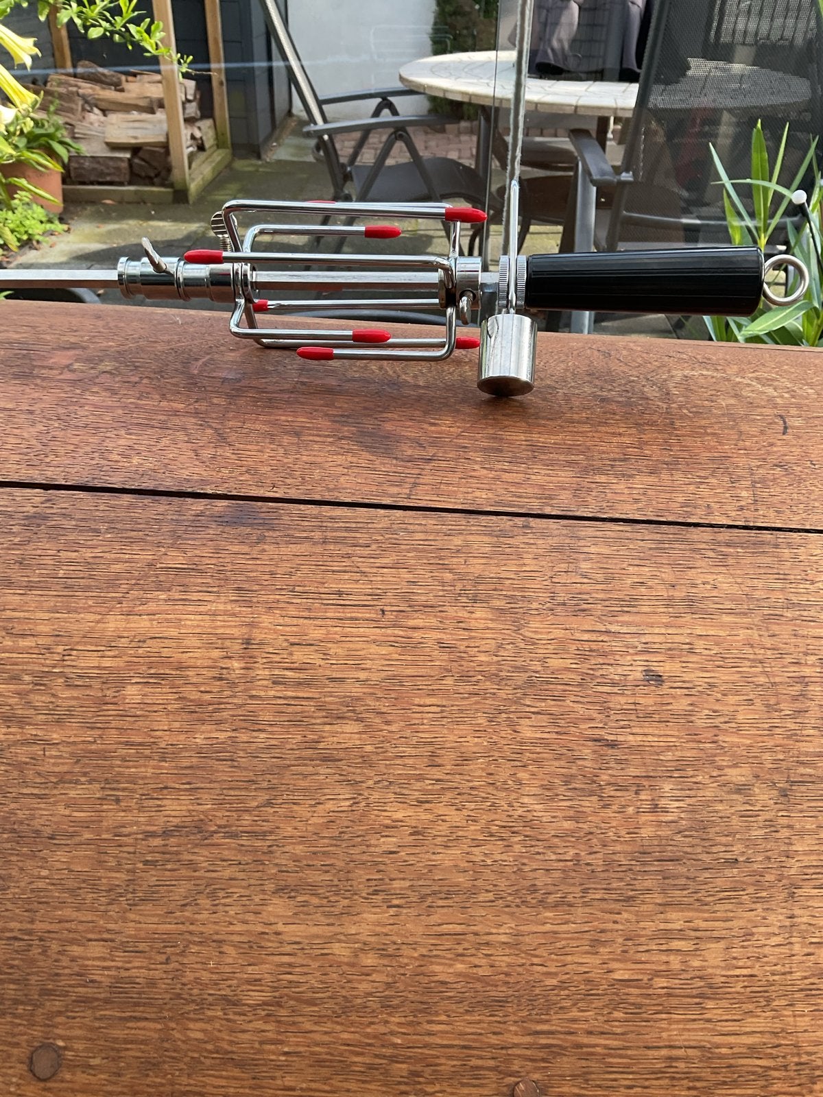 Draaispit voor Central Parc gasbbq(praxis), Tuin en Terras, Ophalen, Zo goed als nieuw