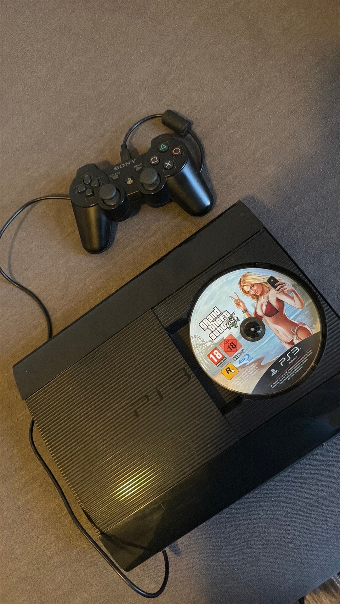 PlayStation 3 slim, Ophalen, Zo goed als nieuw, Met 1 controller, Slim