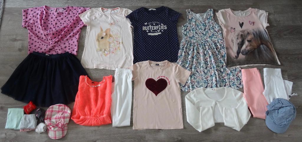 Pakket meisjes zomer kleding maat 134 140, Ophalen of Verzenden, Zo goed als nieuw, Meisje, Setje