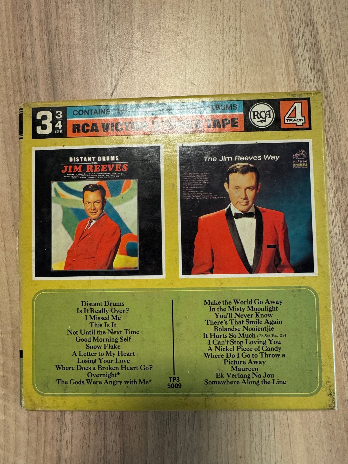 Reel to reel tape Jim Reeves - 2 albums op 1 tape, Ophalen of Verzenden