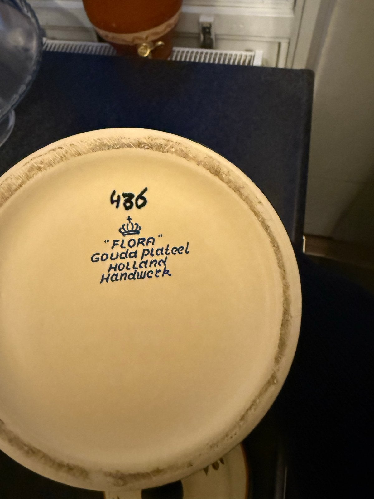 Antieke Flora Gouda Plateel Holland Handwerk vaas, Antiek en Kunst, Antiek | Vazen, Ophalen