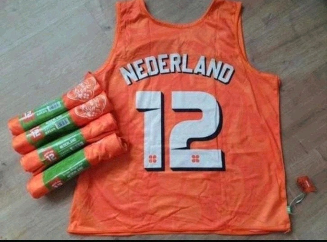 5x oranje hemd Nederland buurt hempie voetbal WK, Ophalen of Verzenden, Nieuw