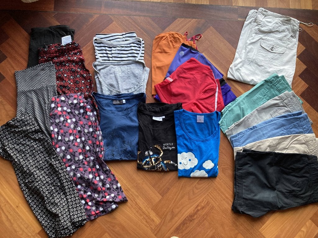 Pakket 20 stuks kleding zomer dames maat S (38), Verzenden, Gedragen, Maat 36 (S)