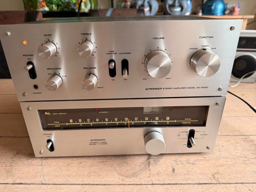 Pioneer amplifier sa-5300 / tuner tx-5300 zie foto’s, Tuner of Radio, Zo goed als nieuw, Pioneer, Losse componenten