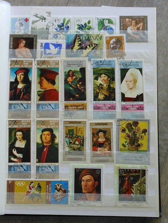 Postzegels twee stockboeken stamp vol met zegels, Ophalen of Verzenden, Buitenland