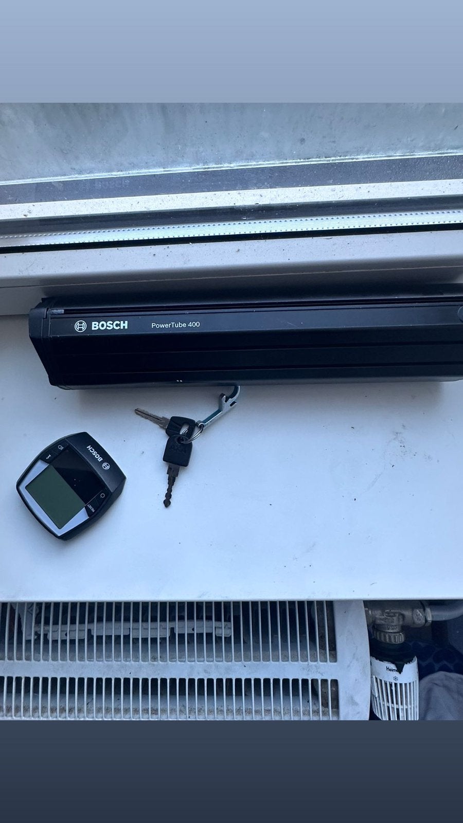 Bosch power pack 400 frame accu met leder, Zo goed als nieuw