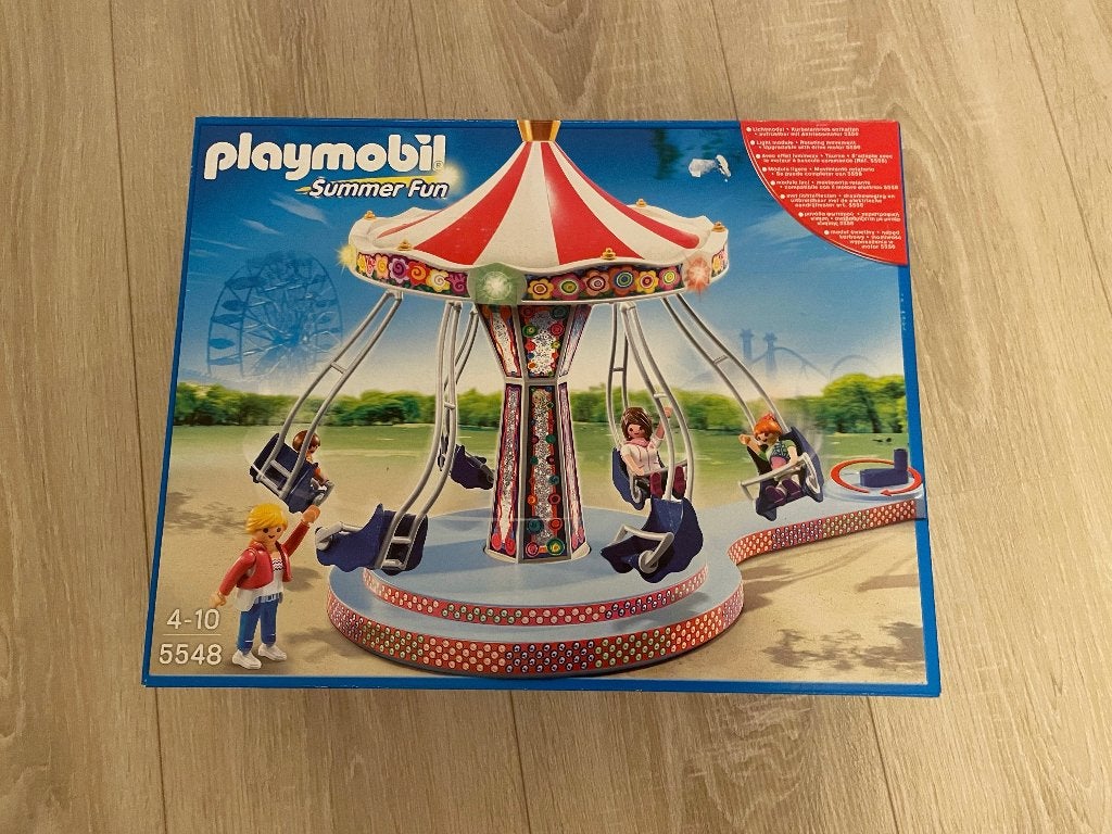Playmobil Summer Fun 5548 kermis zweefmolen verlicht NIEUW, Complete set, Overige typen, Nieuw, Ophalen of Verzenden