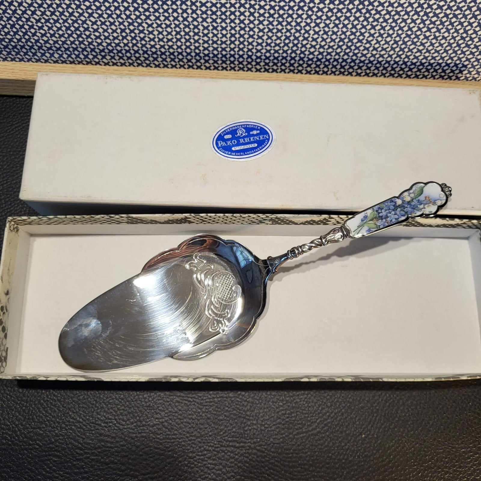 Pako Rhenen taartschep met bloemmotief, 22 cm, Ophalen of Verzenden