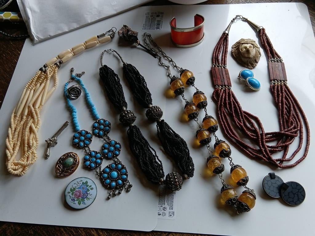 mooie aparte sieraden , pakket, Ophalen, Overige kleuren, Overige materialen