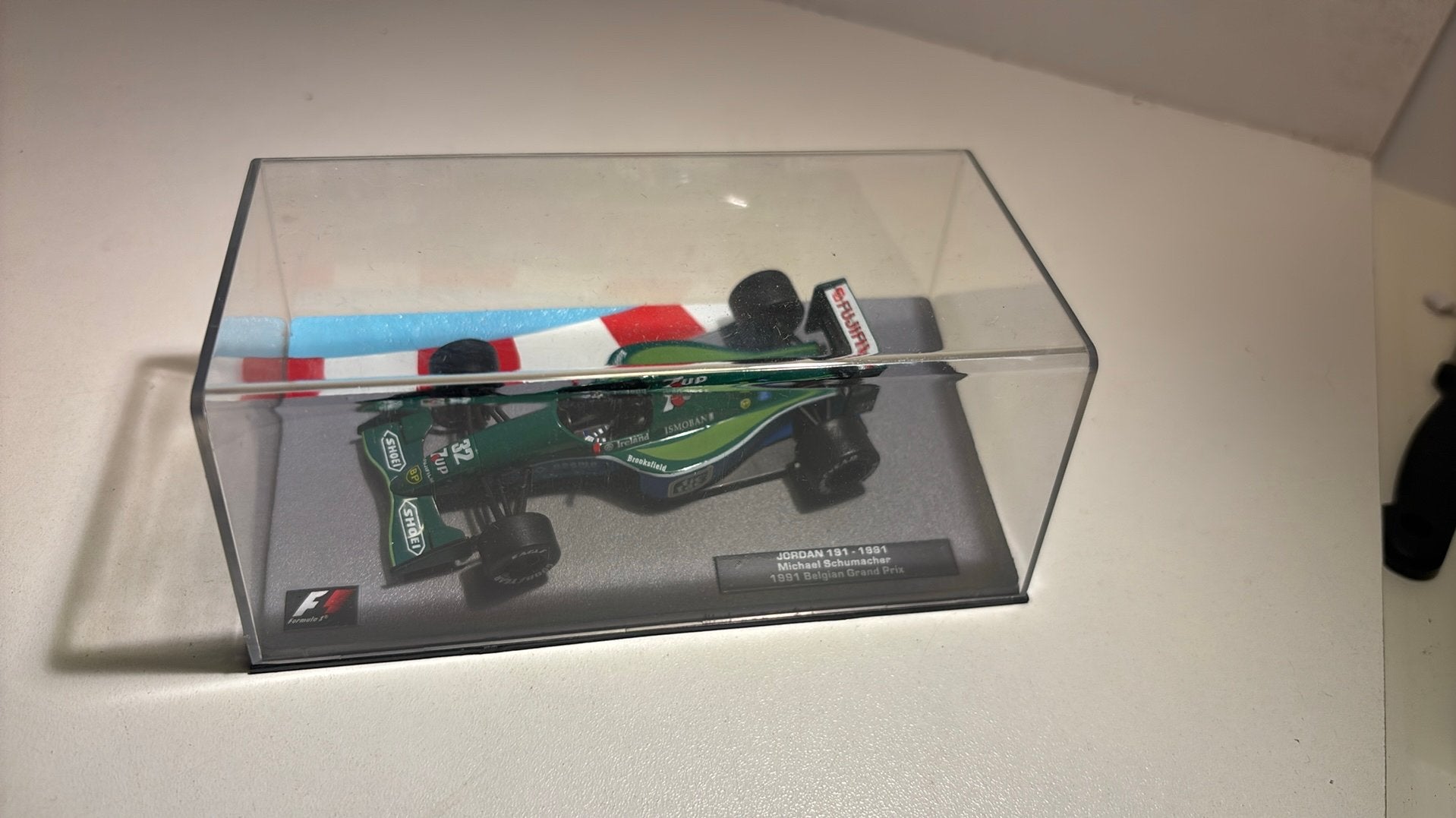 F1 jordan 191 michel schumacher 1991 atlas 1.43, Hobby en Vrije tijd, Overige merken, Auto, Ophalen of Verzenden, A
