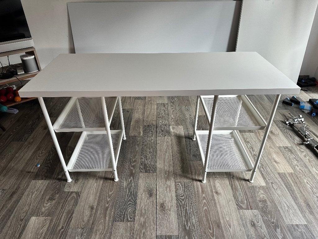 Ikea lagkapten bureau met blad 140x60, Huis en Inrichting, Ophalen, Kinderbureau, Zo goed als nieuw, IKEA