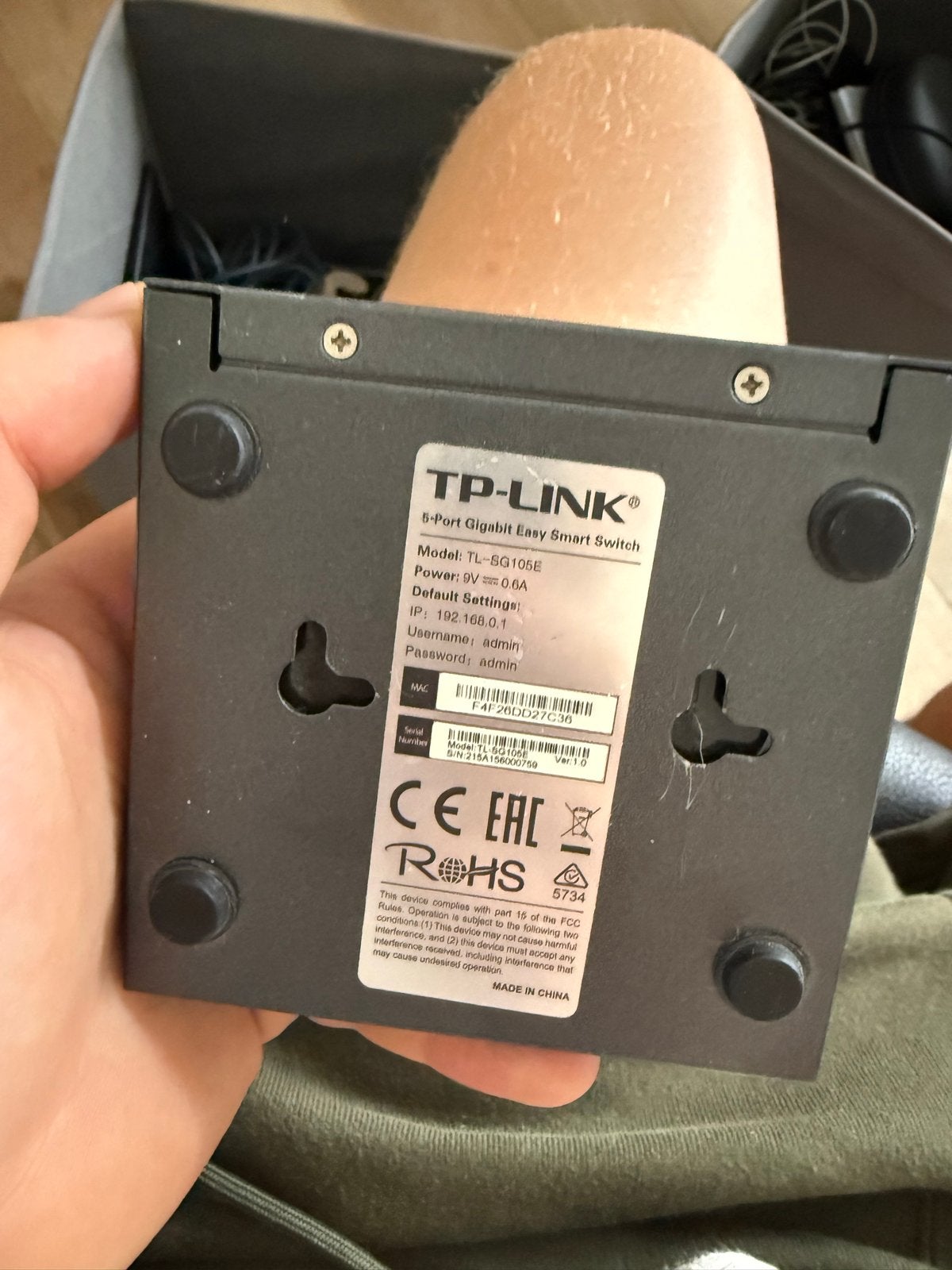 TP-Link TL-SG105E 5-poorts Gigabit Easy Smart Switch, Ophalen of Verzenden, Gebruikt