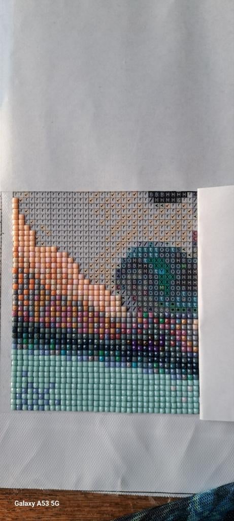 Hulp gevraagd bij diamond painting met vierkante steentjes, Hobby en Vrije tijd, Knutselen, Ophalen of Verzenden