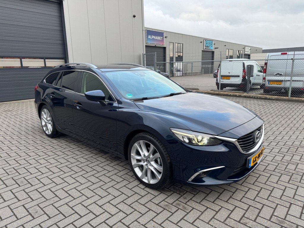 Mazda 6 Sportbreak 2.2D SkyActiv-D 150 Skylease GT, Auto's, 12 maanden, 730 kg, Gebruikt, Euro 6