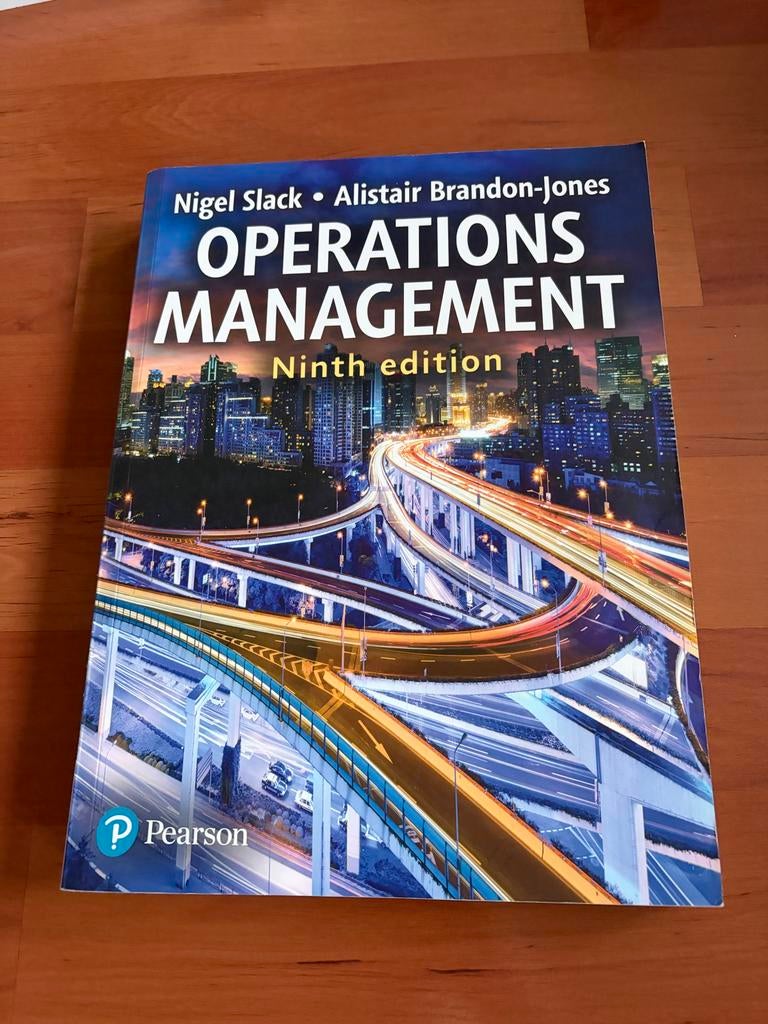 Operations Management - Negende editie, Boeken, Studieboeken en Cursussen, Ophalen of Verzenden, Gamma, Gelezen, WO