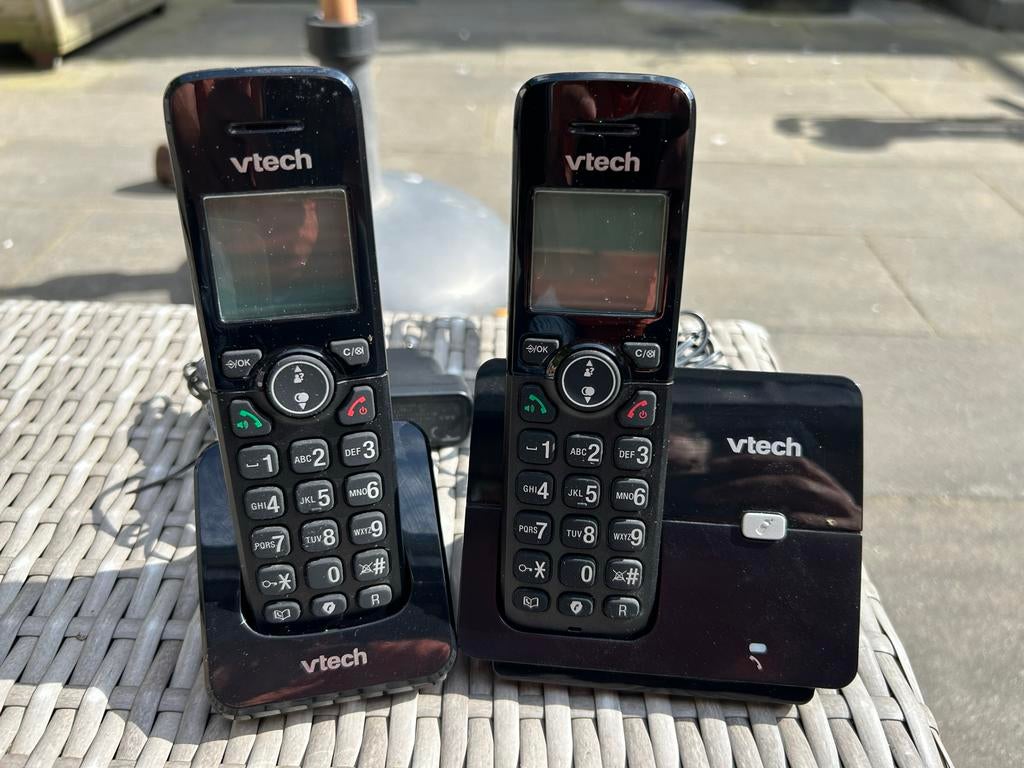 Vtech draadloze telefoonset met 2 handsets, Ophalen of Verzenden, Zo goed als nieuw