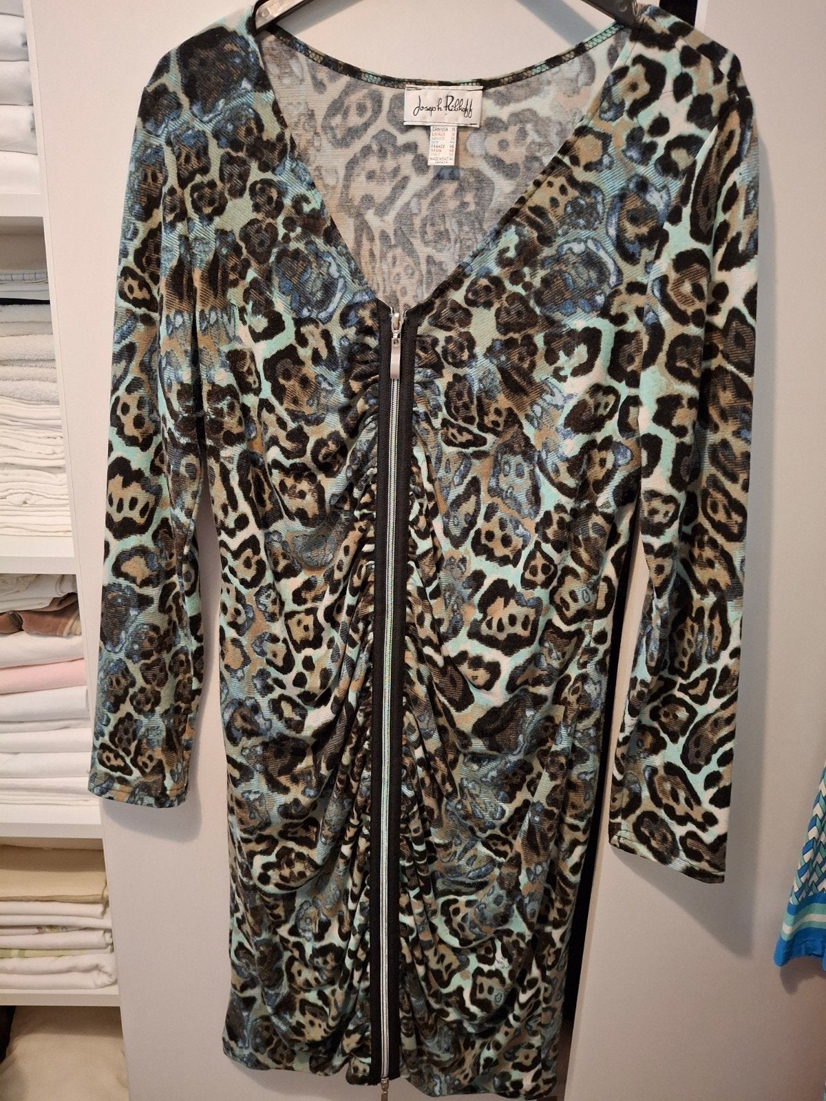 Als nieuw maat L Joseph Ribkof jurk, Kleding | Dames, Ophalen, Zo goed als nieuw, Zwart, Onder de knie