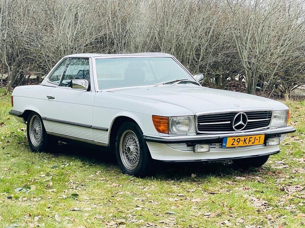 Mercedes-Benz SL-klasse 380 SL/Automaat/incl Hardtop/soft to, Auto's, Gebruikt, 8 cilinders, Cabriolet, Wit