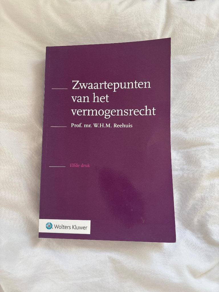 Zwaartepunt van het vermogensrecht, Boeken, Ophalen of Verzenden, Prof. mr. W.H.M. Reehuis, Beta, WO