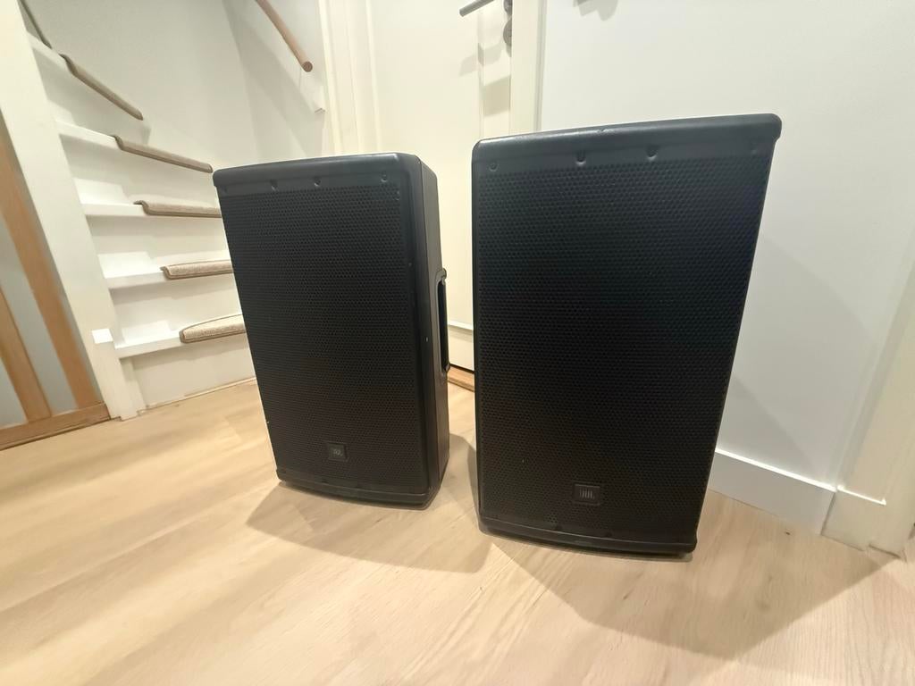 JBL EON 612 actieve PA luidsprekers (set van 2), Ophalen, Gebruikt, JBL, 120 watt of meer