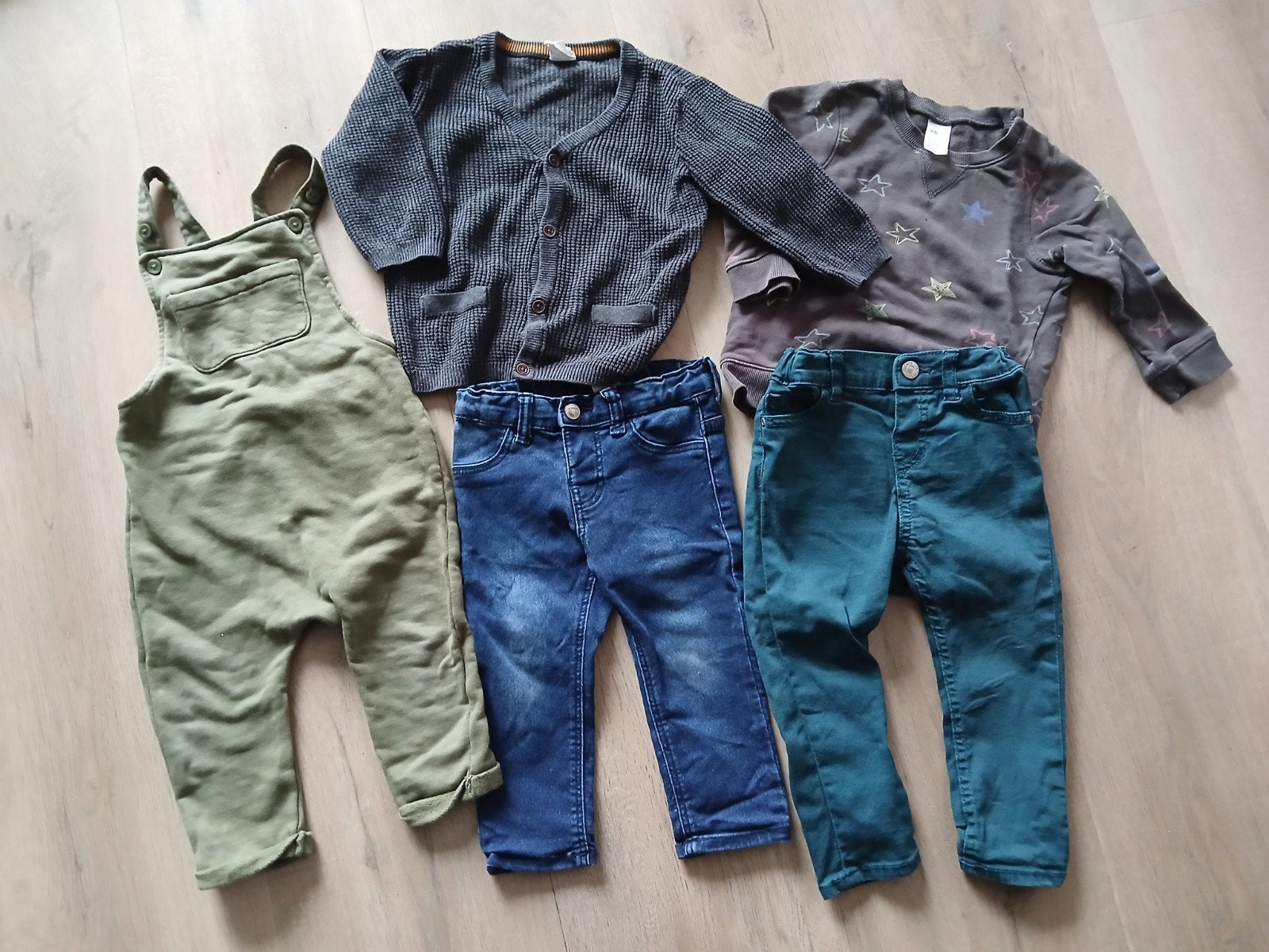Pakket jongen maat 80, 7 items, Hema en H&M, Ophalen of Verzenden, Zo goed als nieuw, Maat 80
