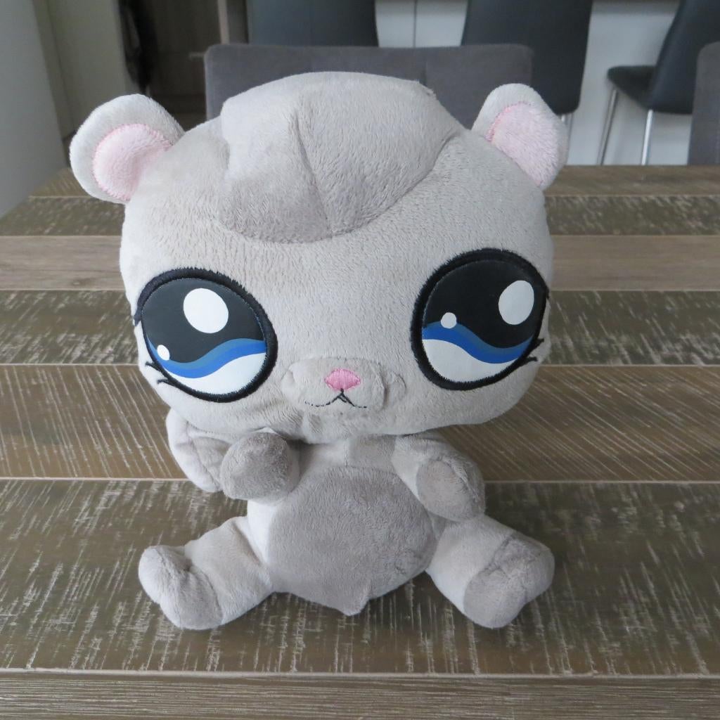 Knuffel Hasbro Littlest Petshop, Ophalen of Verzenden, Zo goed als nieuw, Grijs, Overige typen