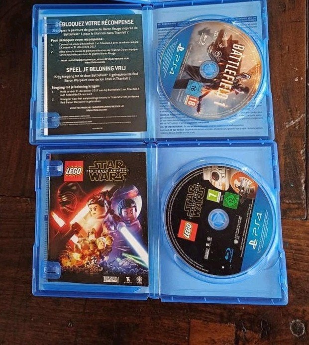 2 PS4 games: Battlefield 1 &lego star wars, Avontuur en Actie, Verzenden, Zo goed als nieuw, 3 spelers of meer