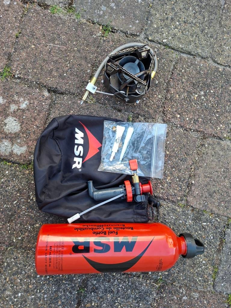 MSR XGK EX brander met brandstoffles, Ophalen of Verzenden, Gebruikt