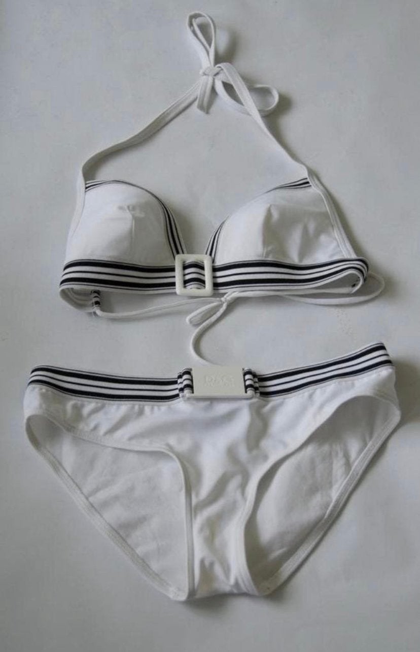 D&G Bikini wit zwart ZGAN, Kleding | Dames, Badmode en Zwemkleding, Zo goed als nieuw, Bikini, Wit, Ophalen of Verzenden