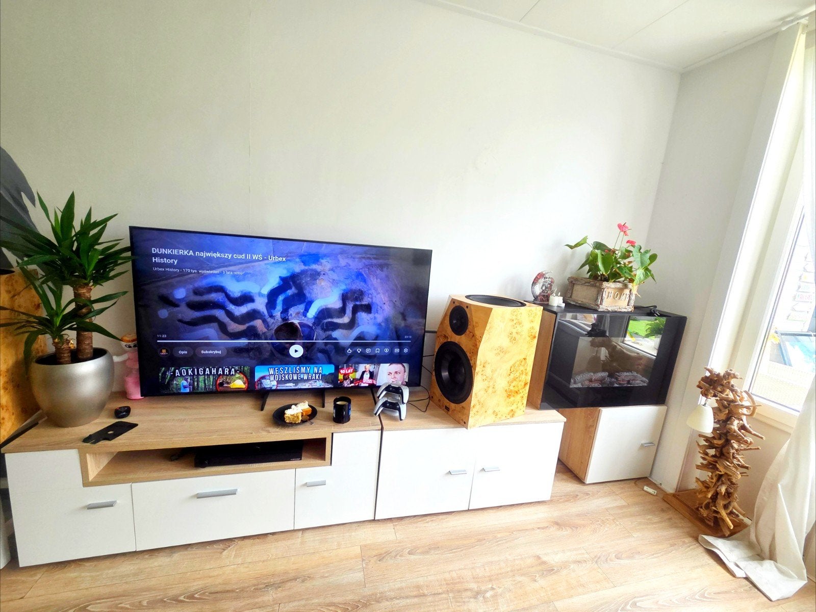 Televisiemeubels met Elektrische haard, Ophalen of Verzenden, 25 tot 50 cm, Minder dan 100 cm