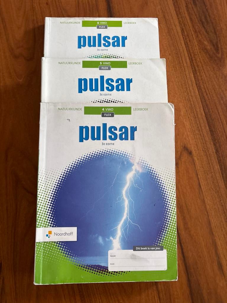 Pulsar Natuurkunde 3, 4 & 5 VWO Leerboek 3e editie, Ophalen of Verzenden, Beta, Gelezen, Overige niveaus